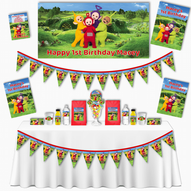 Personalised Teletubbies Birthday Party Decorations