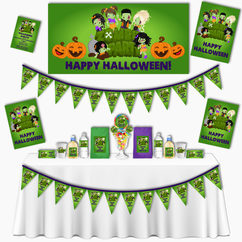 Personalised Zombie Party Decorations