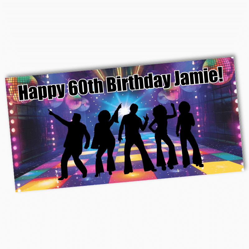 Personalised 1970s Disco Party Banners