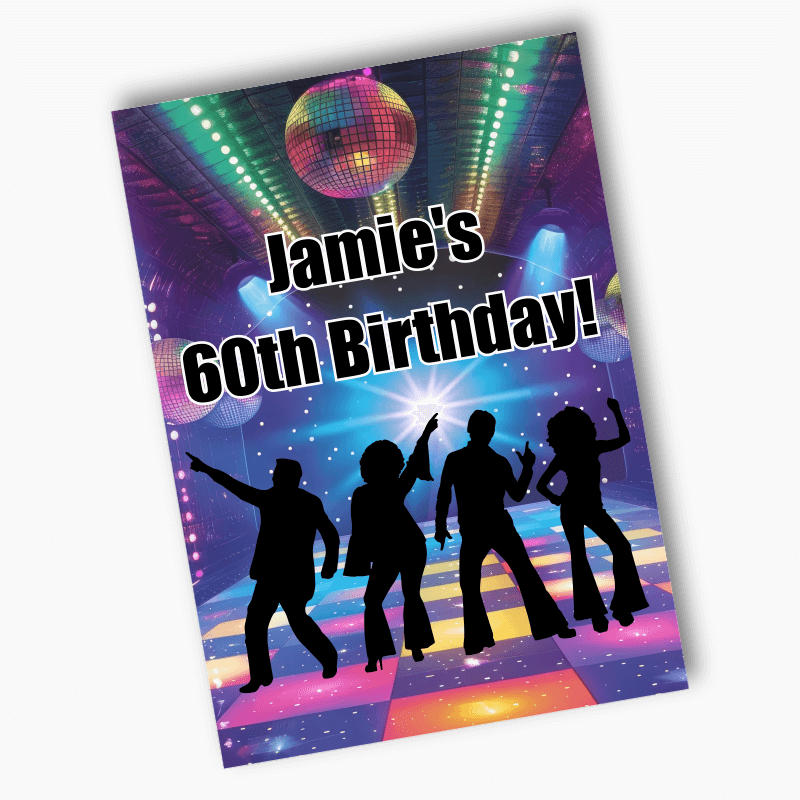 Personalised 1970s Disco Party Posters