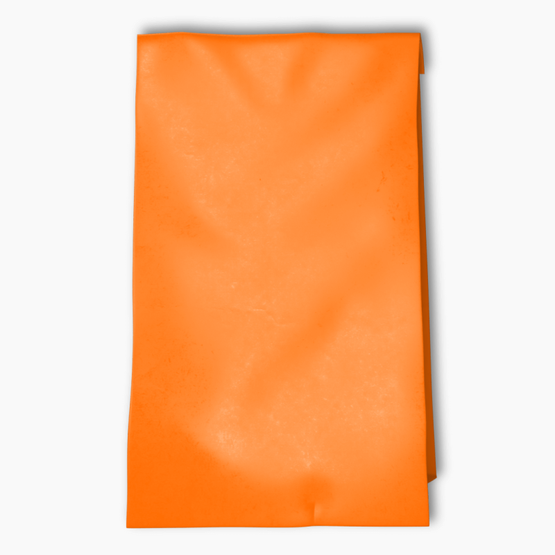 Orange party bags made from semi-gloss paper, ideal for party favours and loot bags
