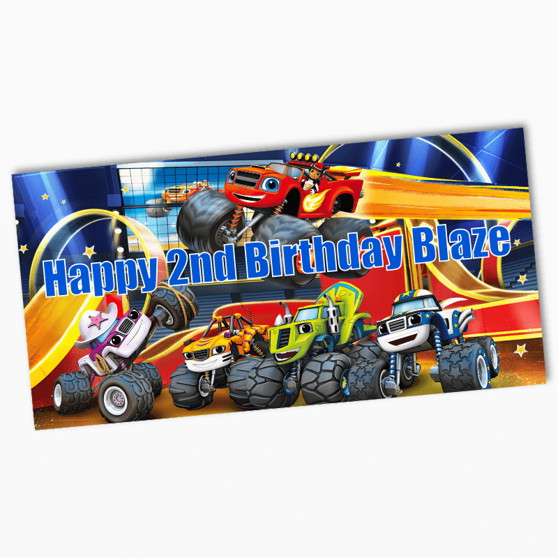 Personalised Blaze and the Monster Machines Party Banners