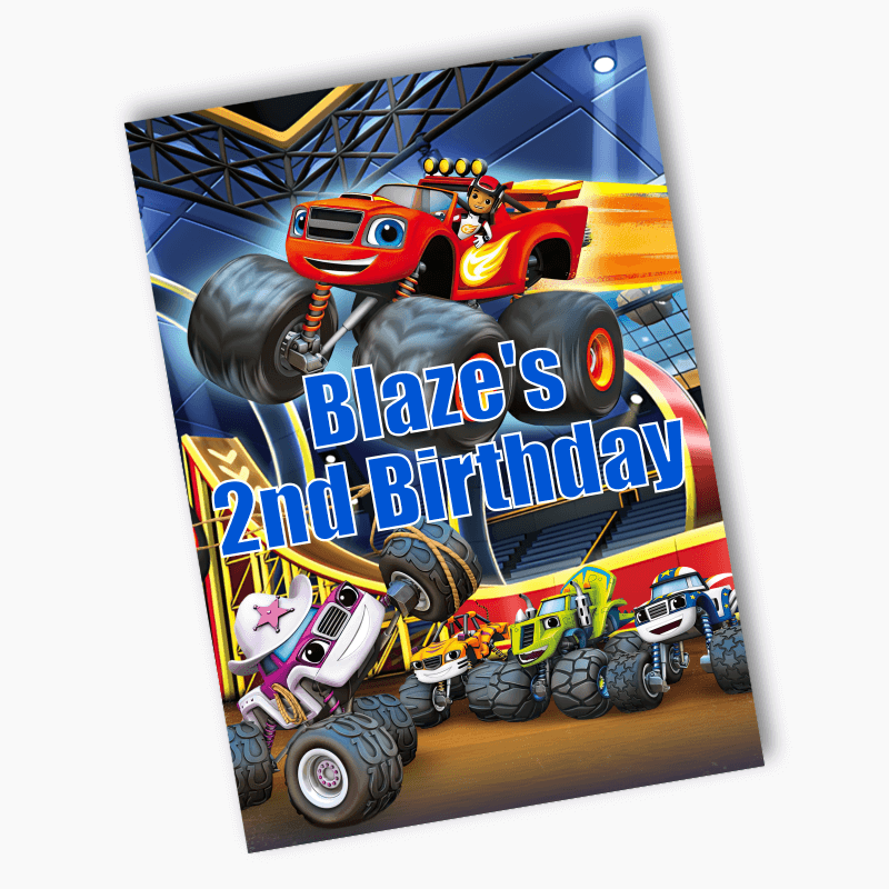 Personalised Blaze and the Monster Machines Party Posters
