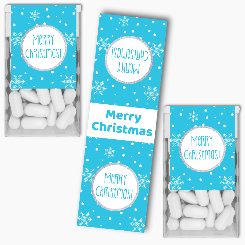 Winter Wonderland Christmas Party Tic Tac Labels