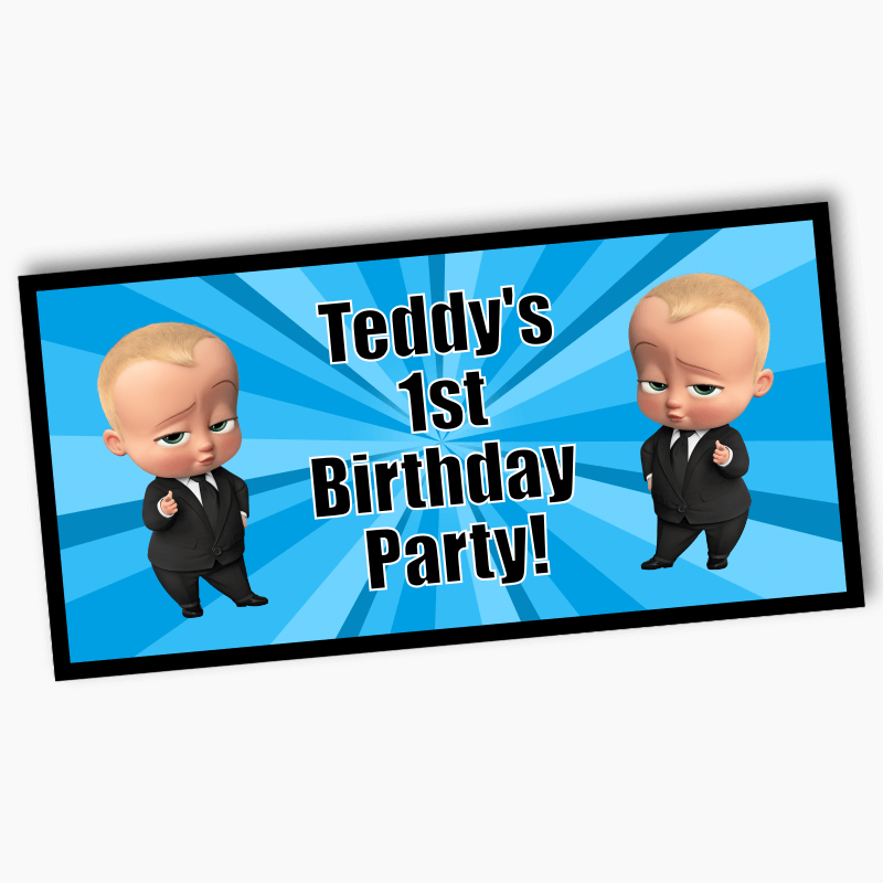 Personalised Boss Baby Birthday Party Banners