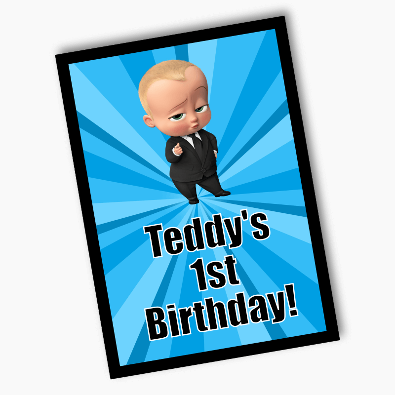 Personalised Boss Baby Birthday Party Posters