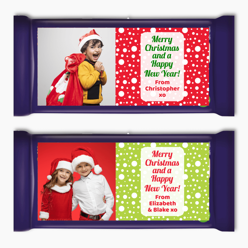 Jolly Christmas Gift Cadbury Chocolate Labels