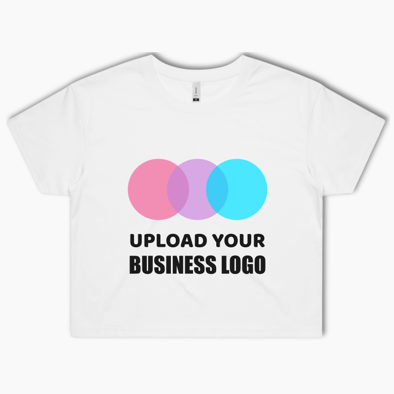 Personalised Business & Company Logo Crop Shirt