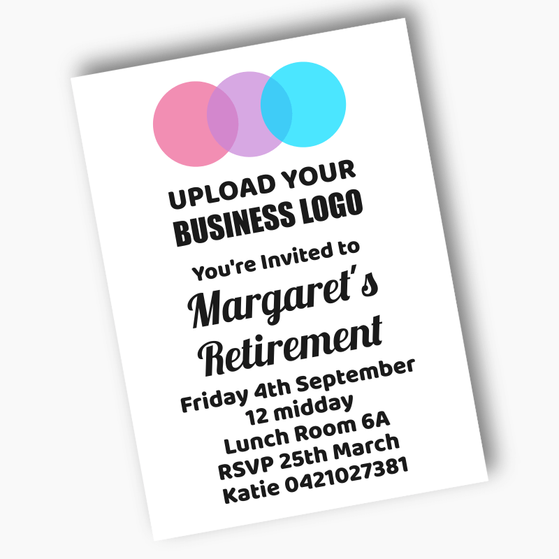 Personalised Business & Company Logo Invites
