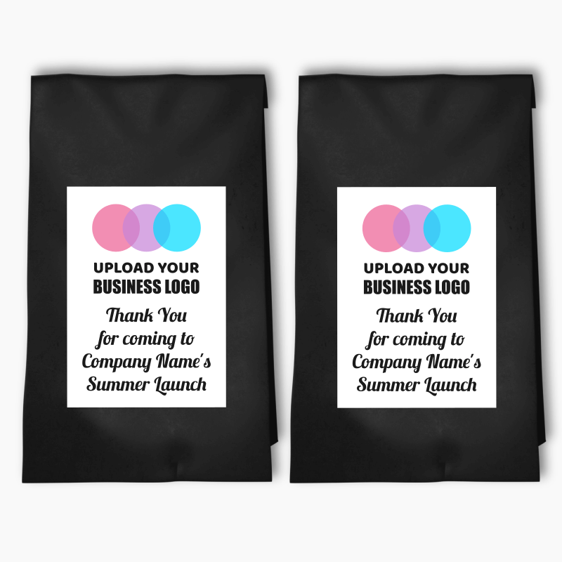 Personalised Business & Company Logo Party Bags & Labels