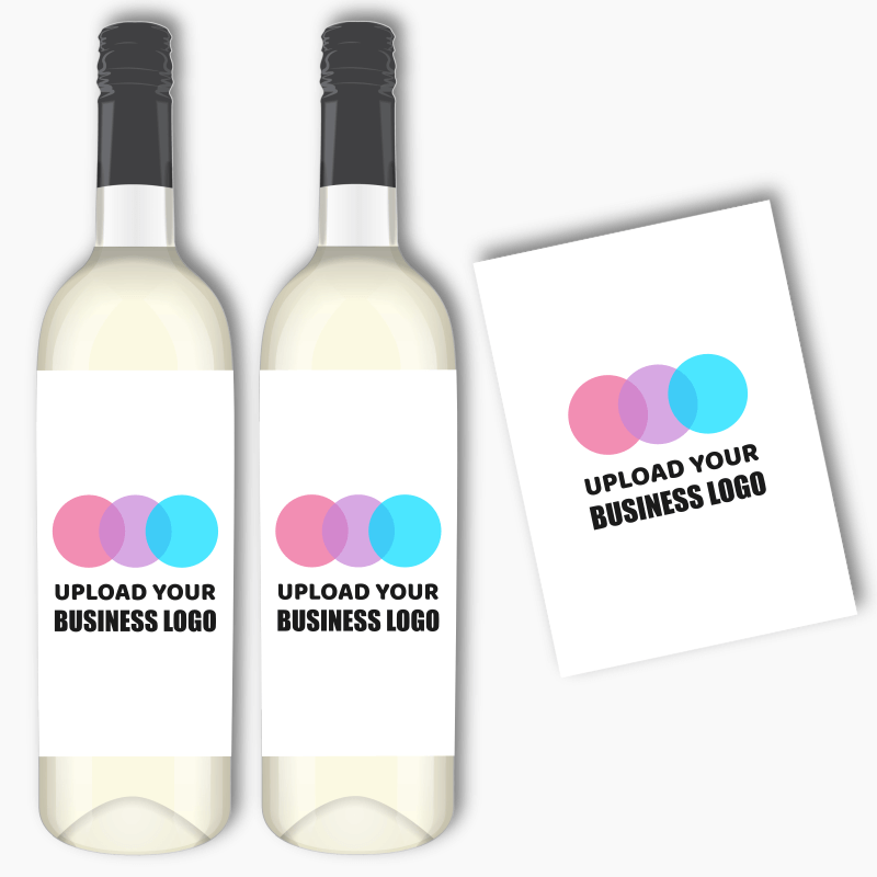 Personalised Business & Company Logo Wine Bottle Labels
