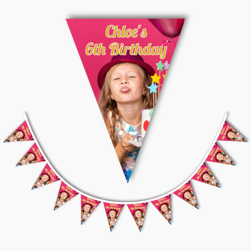 Personalised Create Your Own Party Flag Bunting