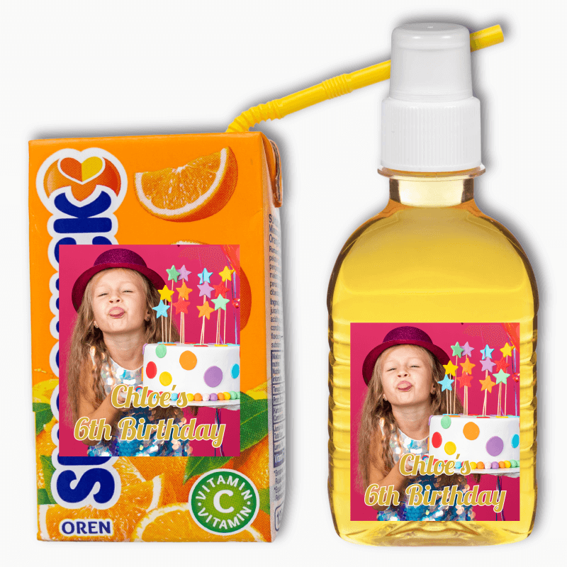 Create your Own Birthday Party Rectangle Drink Labels