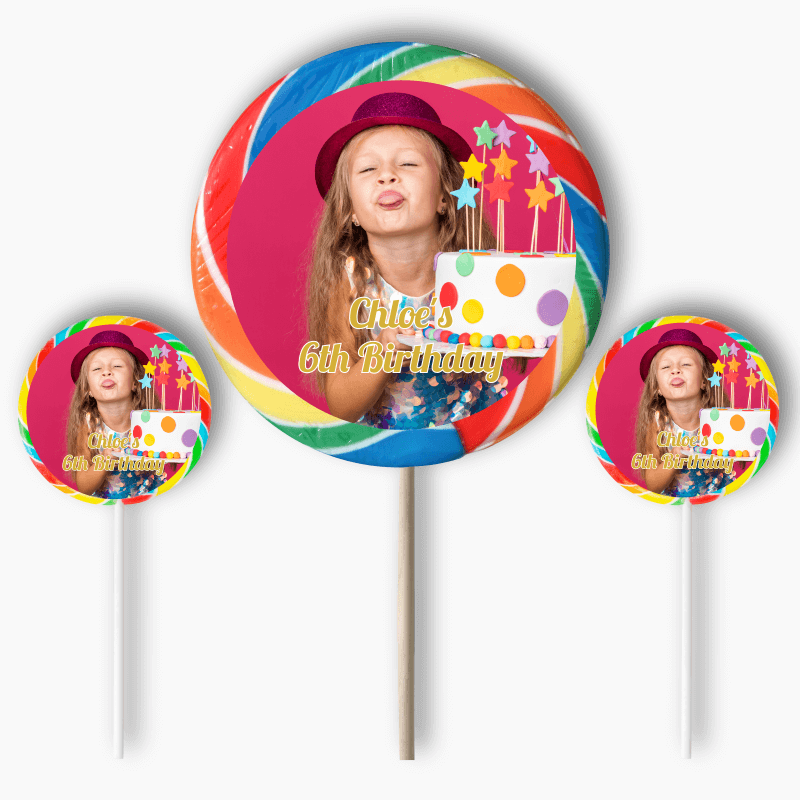 Personalised Create Your Own Party Round Stickers