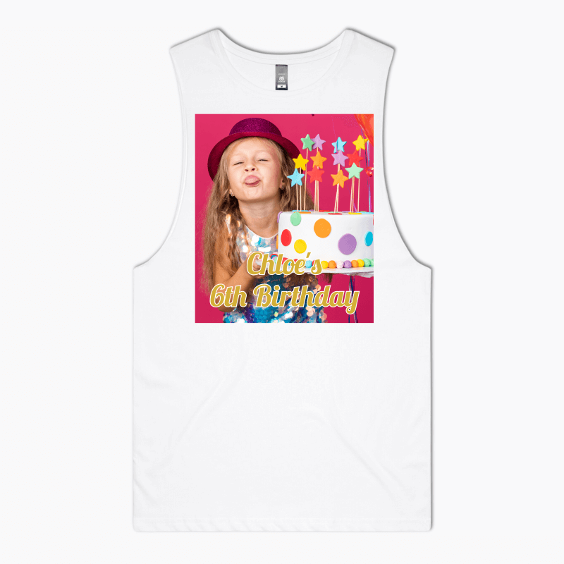 Personalised Create Your Own Party Tank Singlet