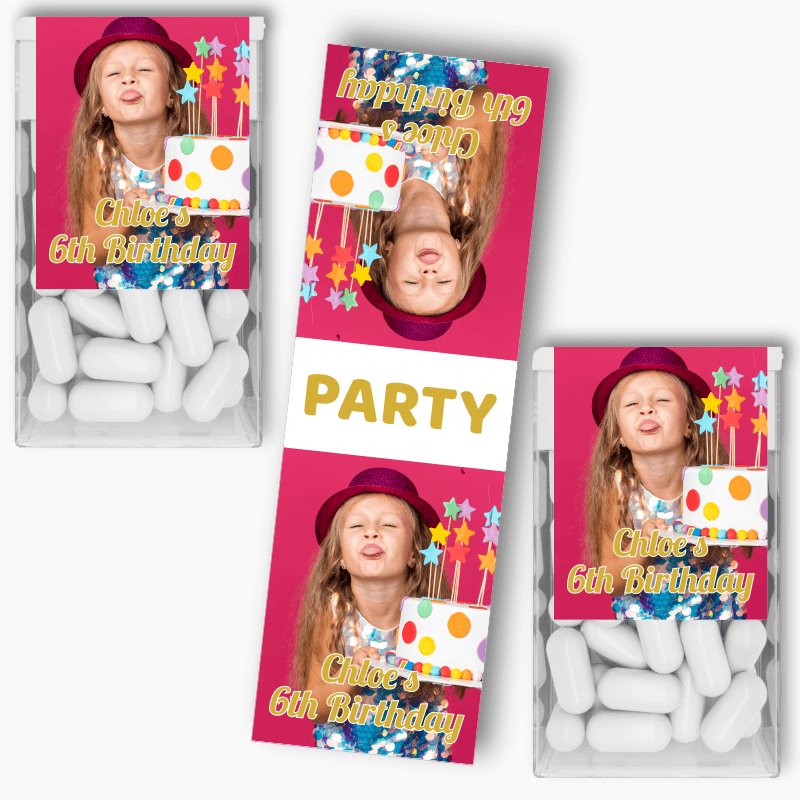 Personalised Create Your Own Party Tic Tac Labels