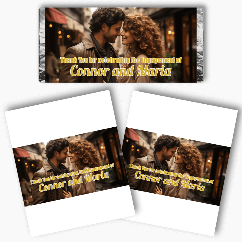 Personalised Create Your Own Engagement Mini Chocolate Labels