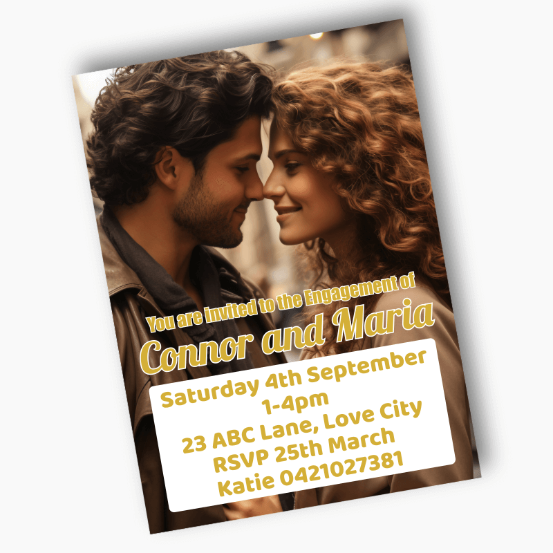 Personalised Create Your Own Engagement Invites