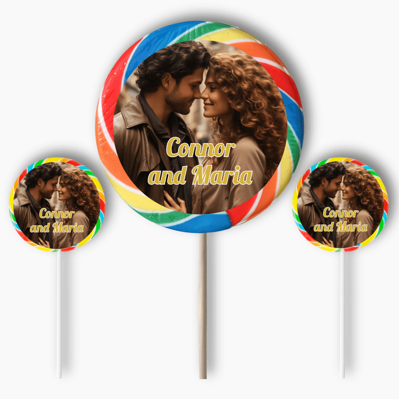 Personalised Create Your Own Engagement Round Stickers