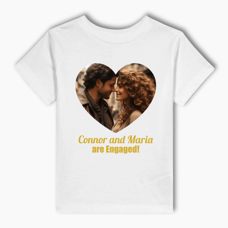 Personalised Create Your Own Adults Engagement T-Shirt