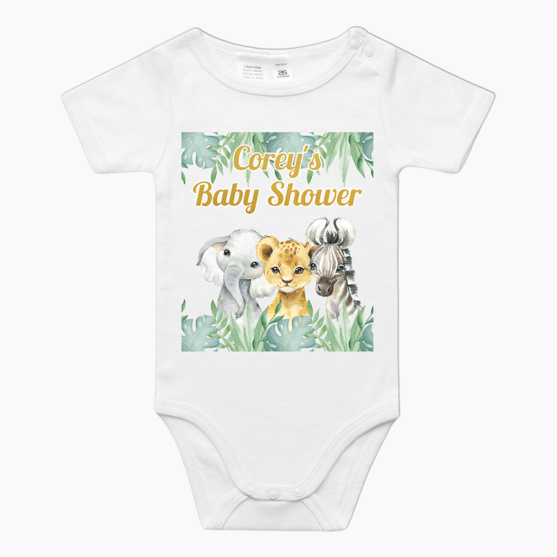 Custom African Animals Party Baby Onesie Romper