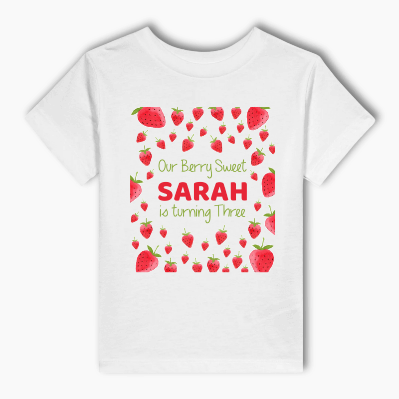 Personalised Berry Sweet Party Kids T-Shirt