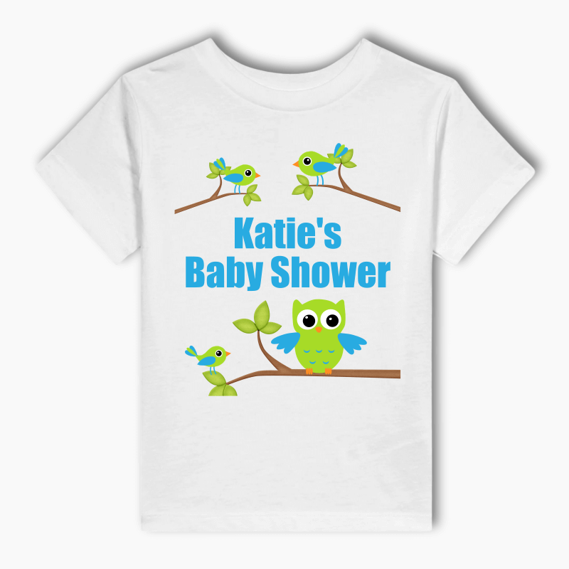 Personalised Birds & Owl Party Adults T-Shirt - Girls
