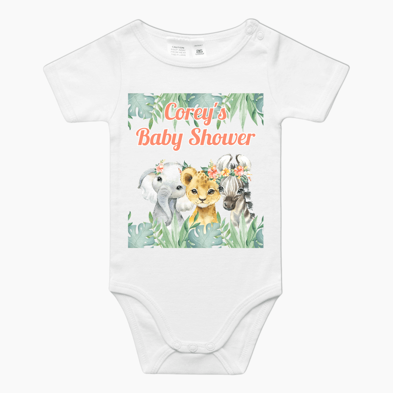 Custom African Animals Party Baby Onesie Romper