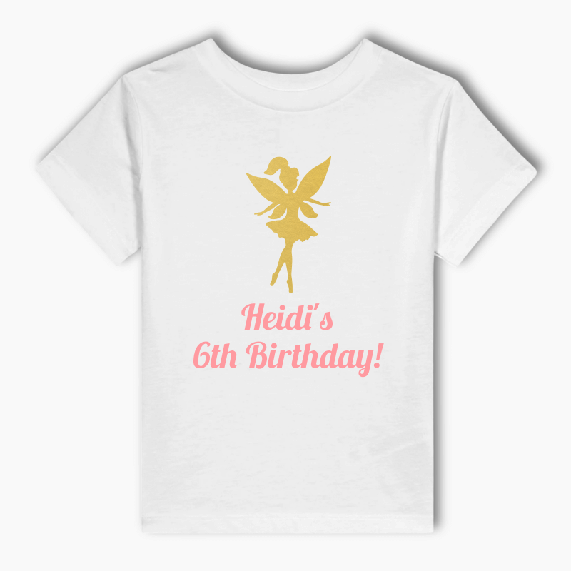Personalised Floral Fairy Party Adults T-Shirt