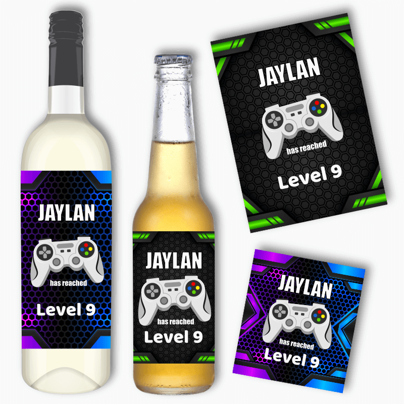 Personalised Gaming Wine & Beer Labels