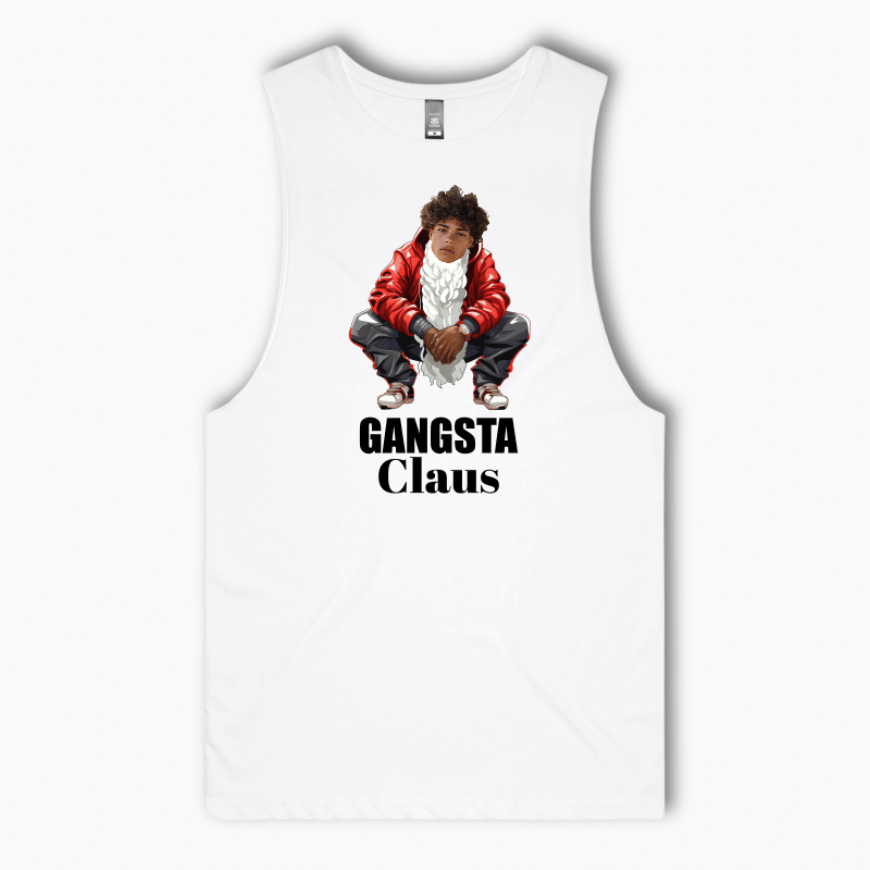 Personalised 'Gangsta Claus' Christmas Tank Singlet