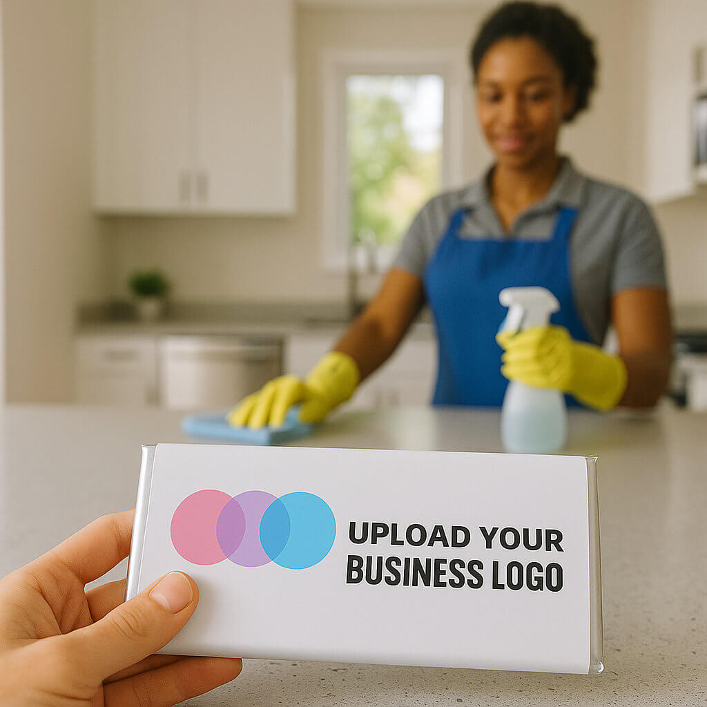 Personalised Business Logo Mini Chocolate Labels