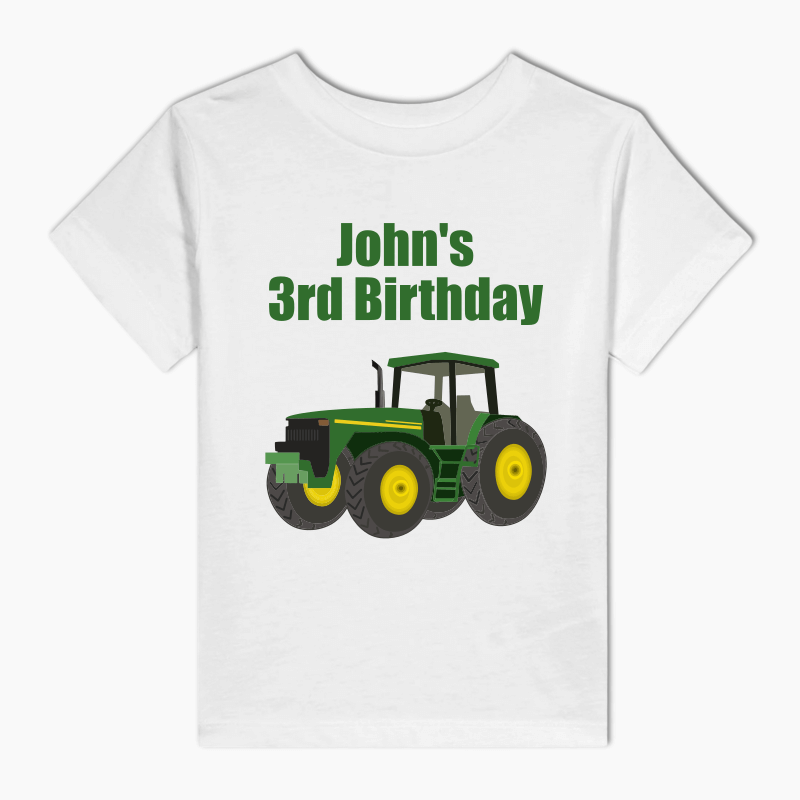 Personalised John Deere Birthday Party Adults T-Shirt