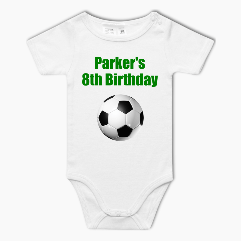 Personalised Soccer Baby One-Piece Romper