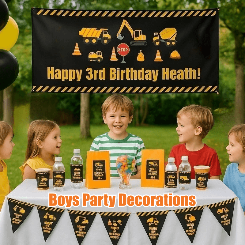 Personalised Boys Party Decorations