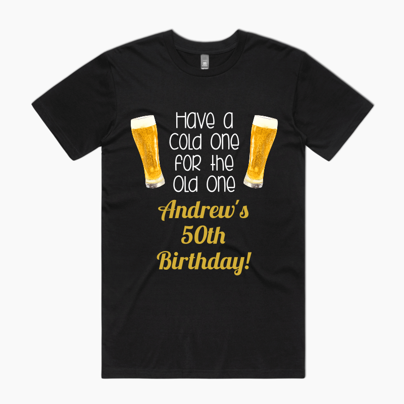 Cold One for the Old One cold-one-for-the-old-one-mens-beer-theme-party-supplies-katie-j-design-and-events