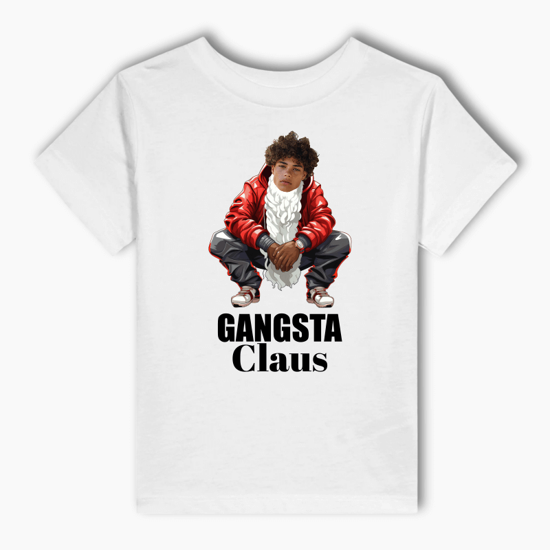 Personalised 'Gangsta Claus' Photo T-Shirt