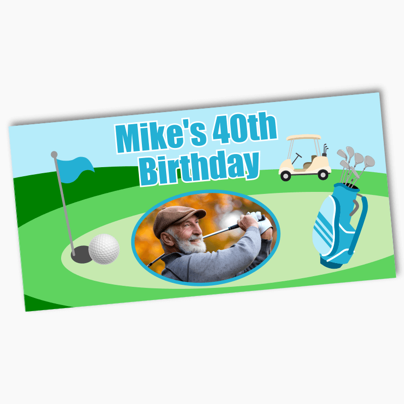 Personalised Golf Party Banners with Photo