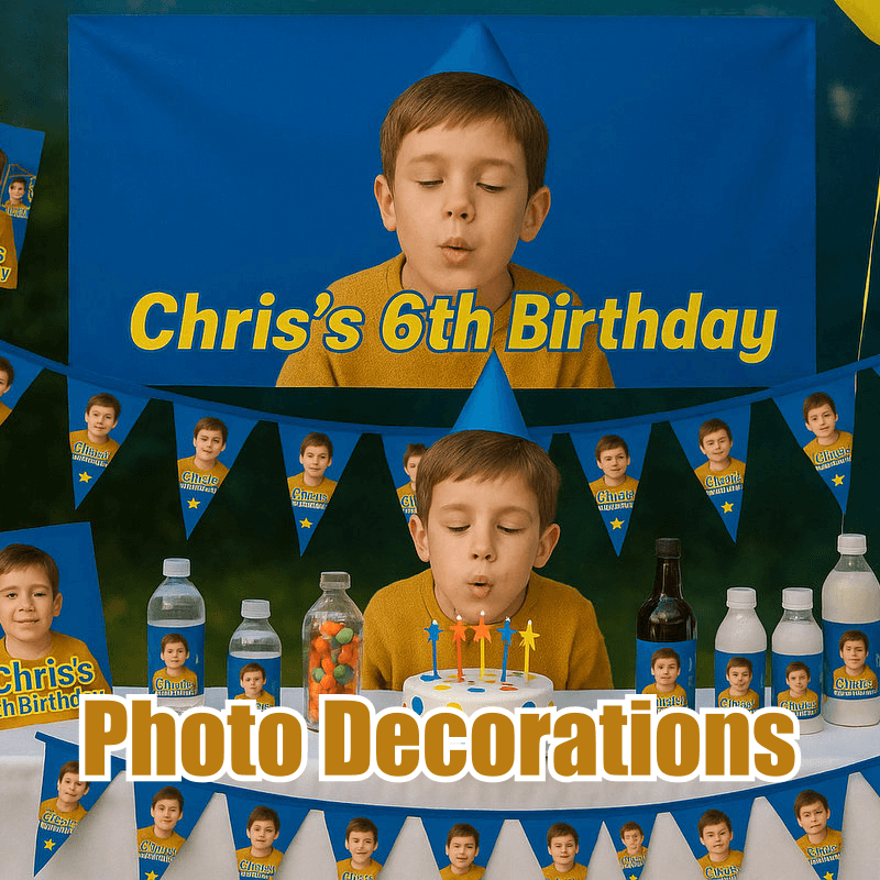 Party Supplies with Photo