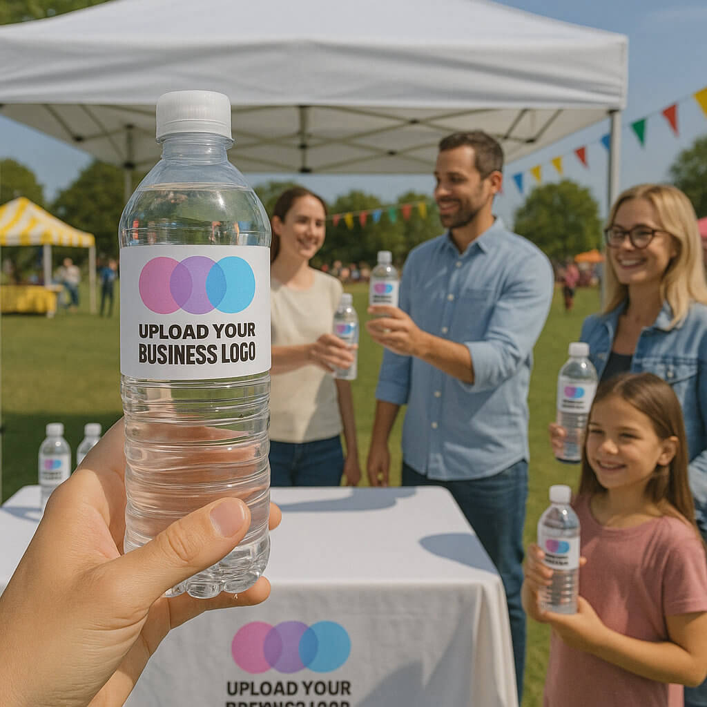 Personalised Business & Company Logo Water Bottle Labels