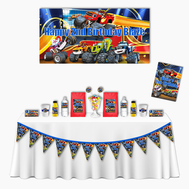 Personalised Blaze and the Monster Machines Deluxe Party Pack
