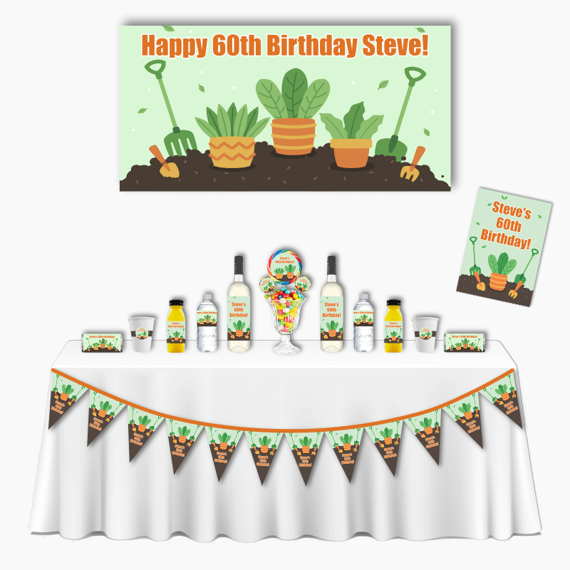 Personalised Gardening Deluxe Party Pack