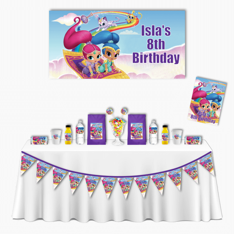 Personalised Shimmer and Shine Deluxe Party Pack