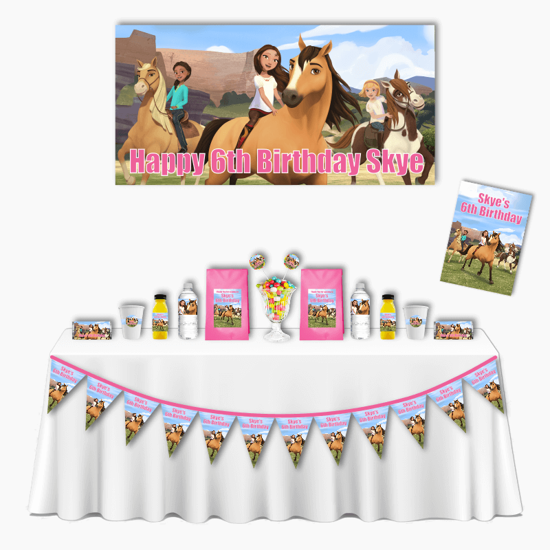 Personalised Spirit Riding Free Deluxe Birthday Party Pack