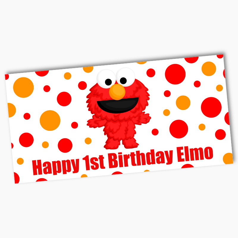 Personalised Elmo Birthday Party Banners