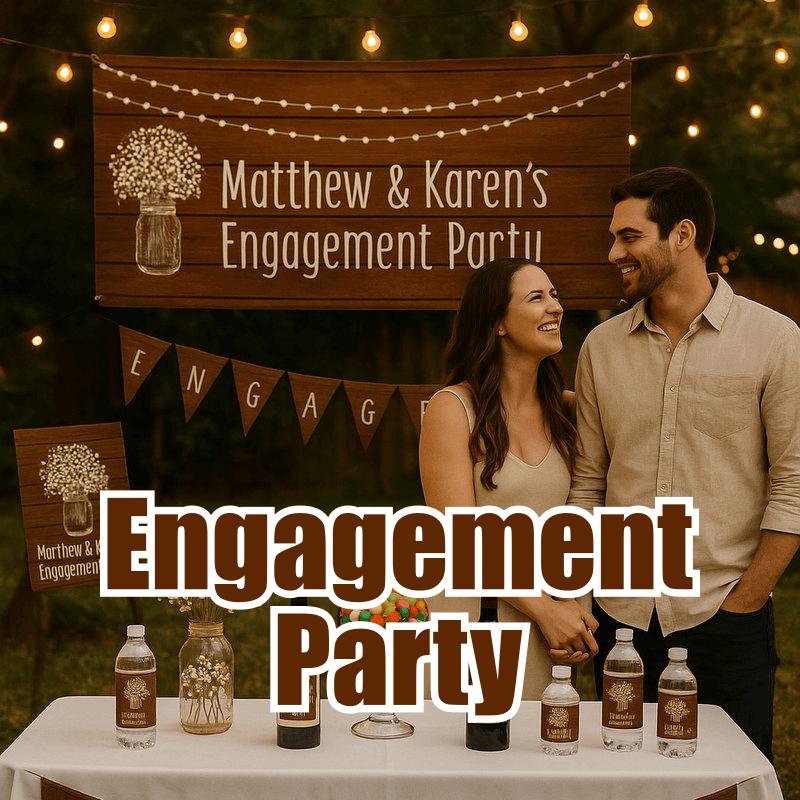 Custom Engagement Party Supplies
