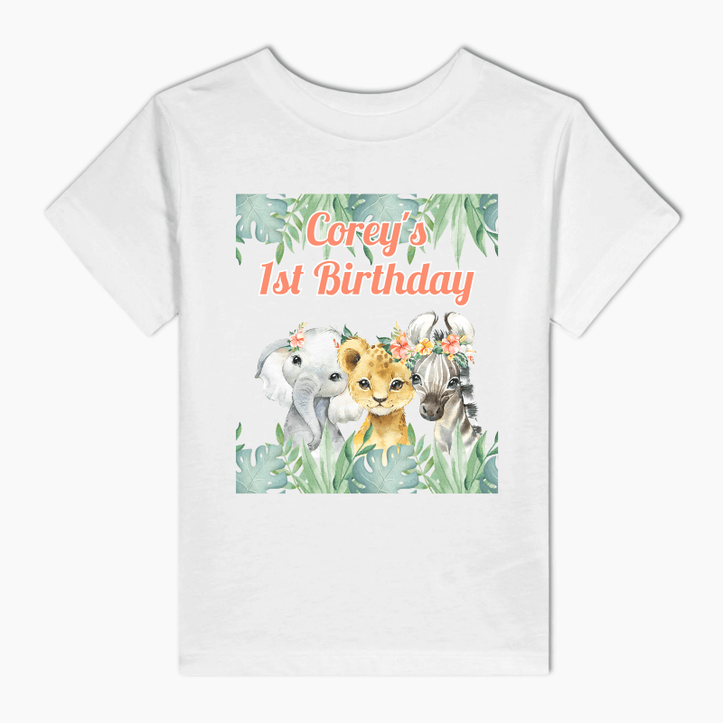 Floral Custom African Animals Party Shirt
