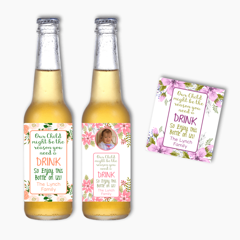 Personalised Floral Might Be The Reason You Drink Beer Labels