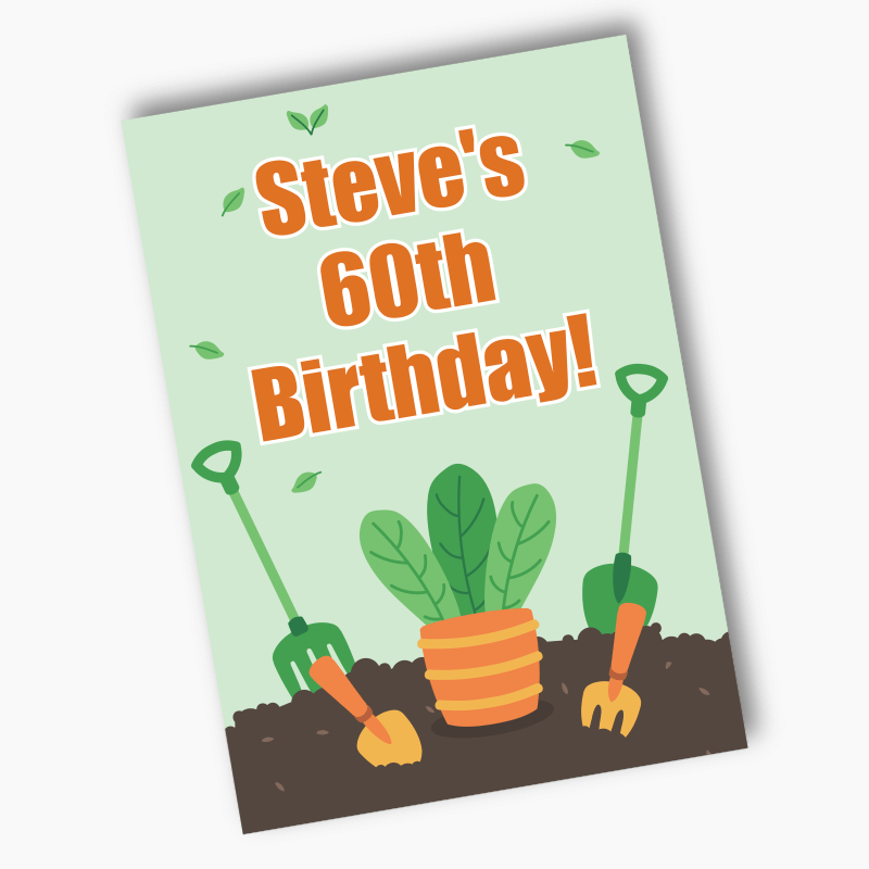 Personalised Gardening Party Posters