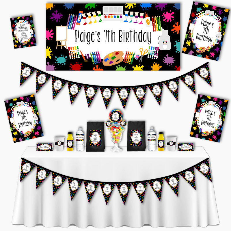 Personalised Art Grand Birthday Party Pack
